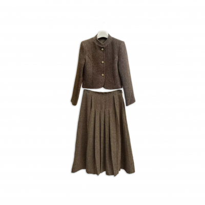 LORO PIANA BROWN TWEED SUIT